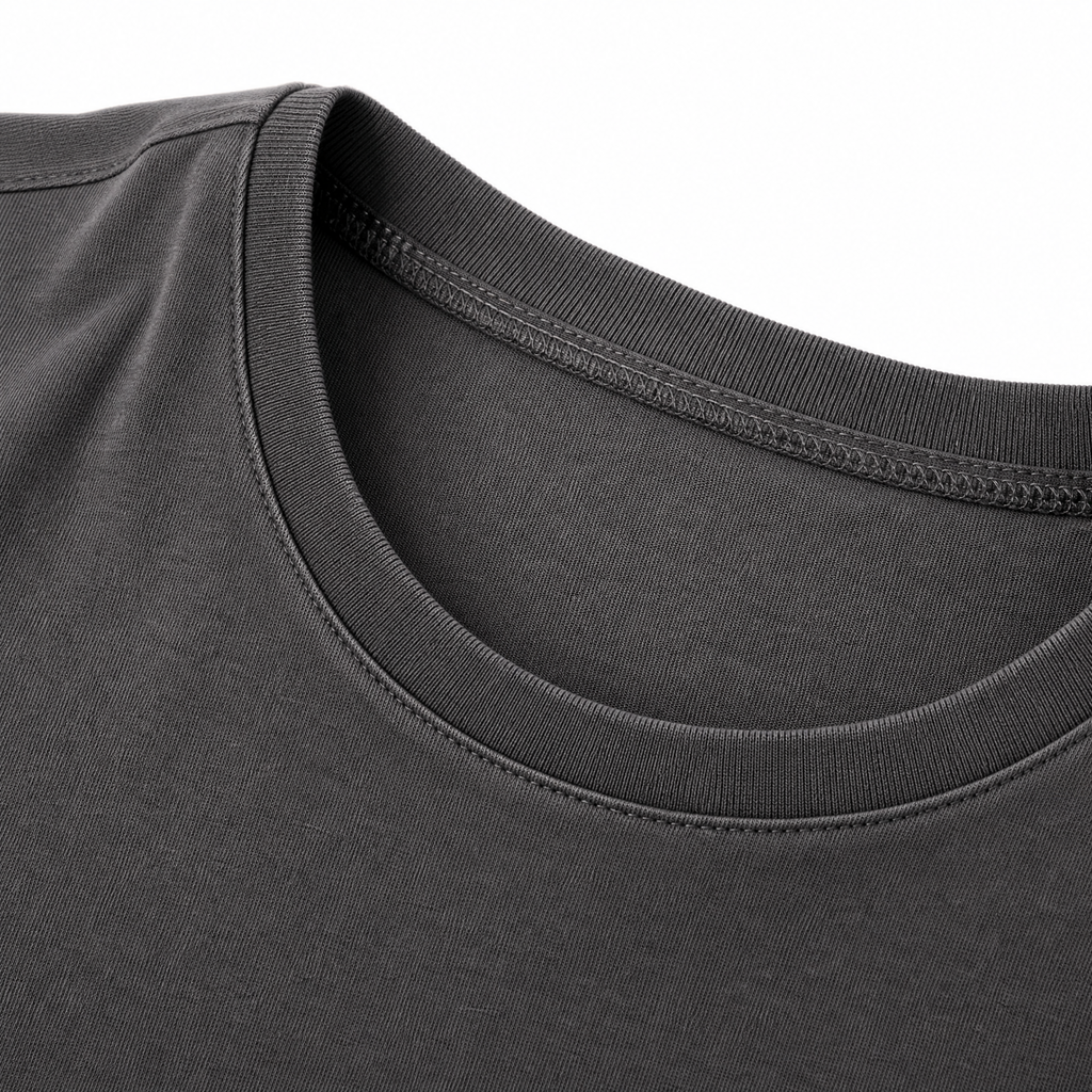 Classic Essential Crew Neck T-Shirt — Charcoal Grey