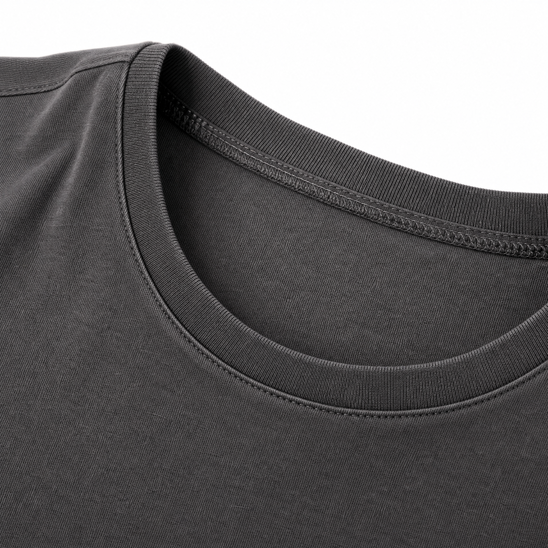 Classic Essential Crew Neck T-Shirt — Charcoal Grey