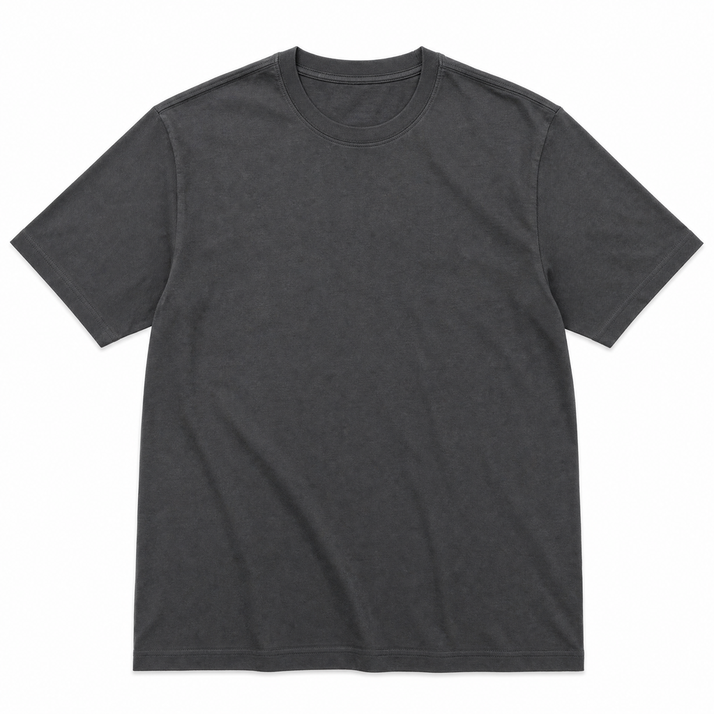Classic Essential Crew Neck T-Shirt — Charcoal Grey