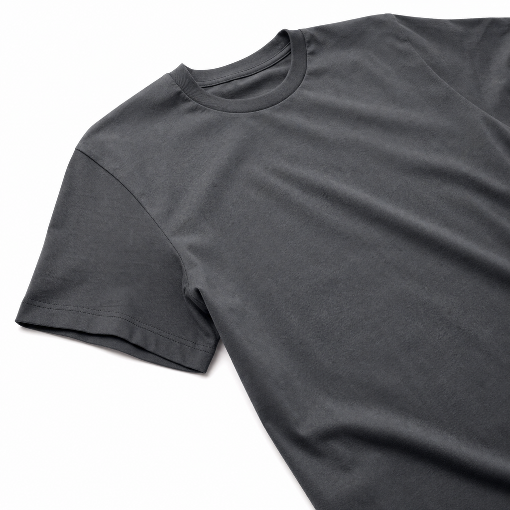Classic Essential Crew Neck T-Shirt — Charcoal Grey