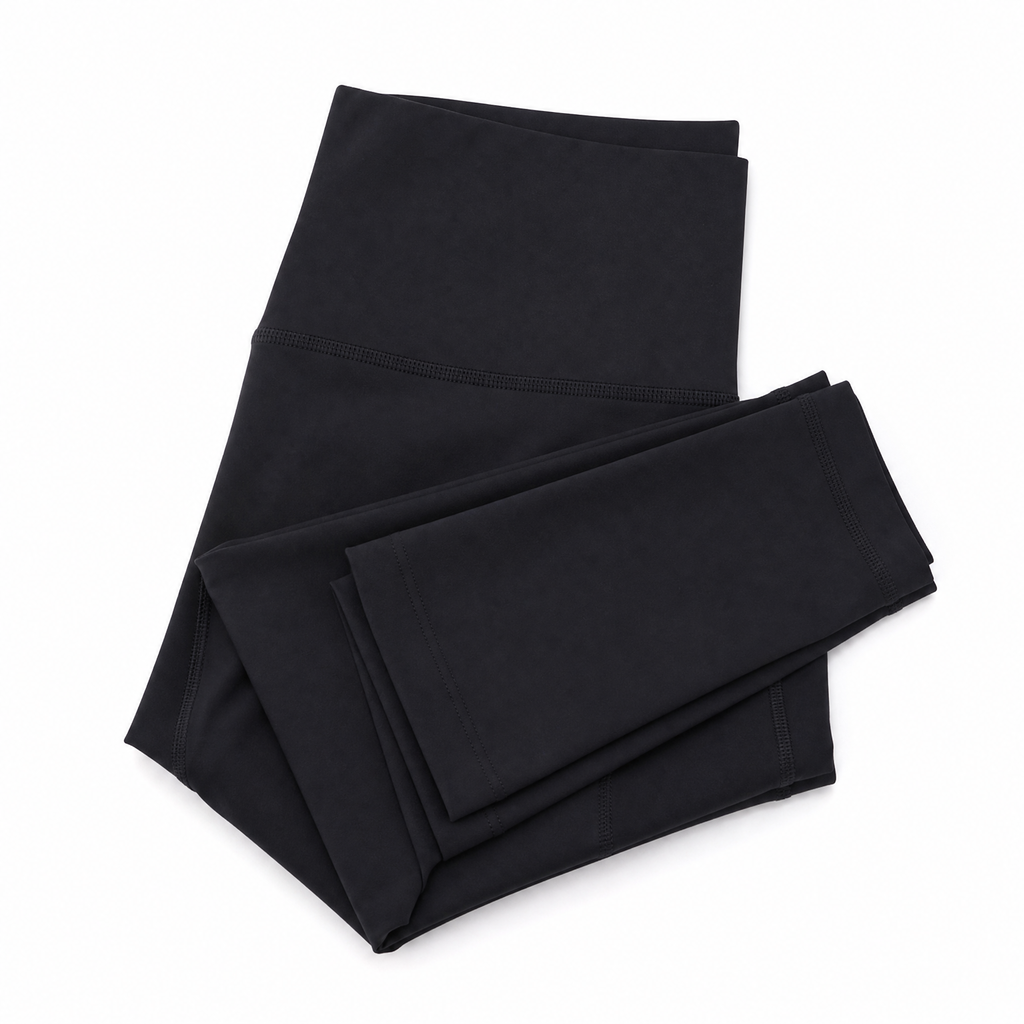 High-Waist Yoga Leggings — Black