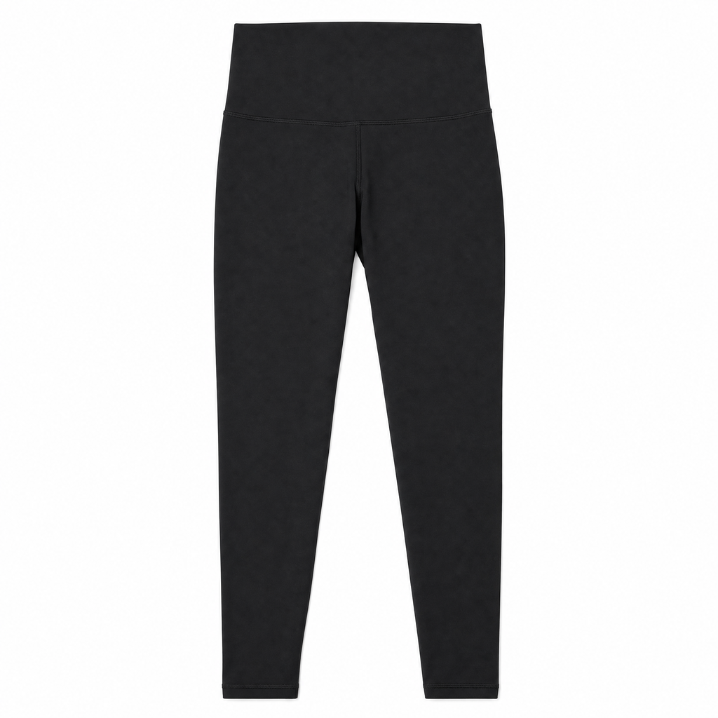 High-Waist Yoga Leggings — Black