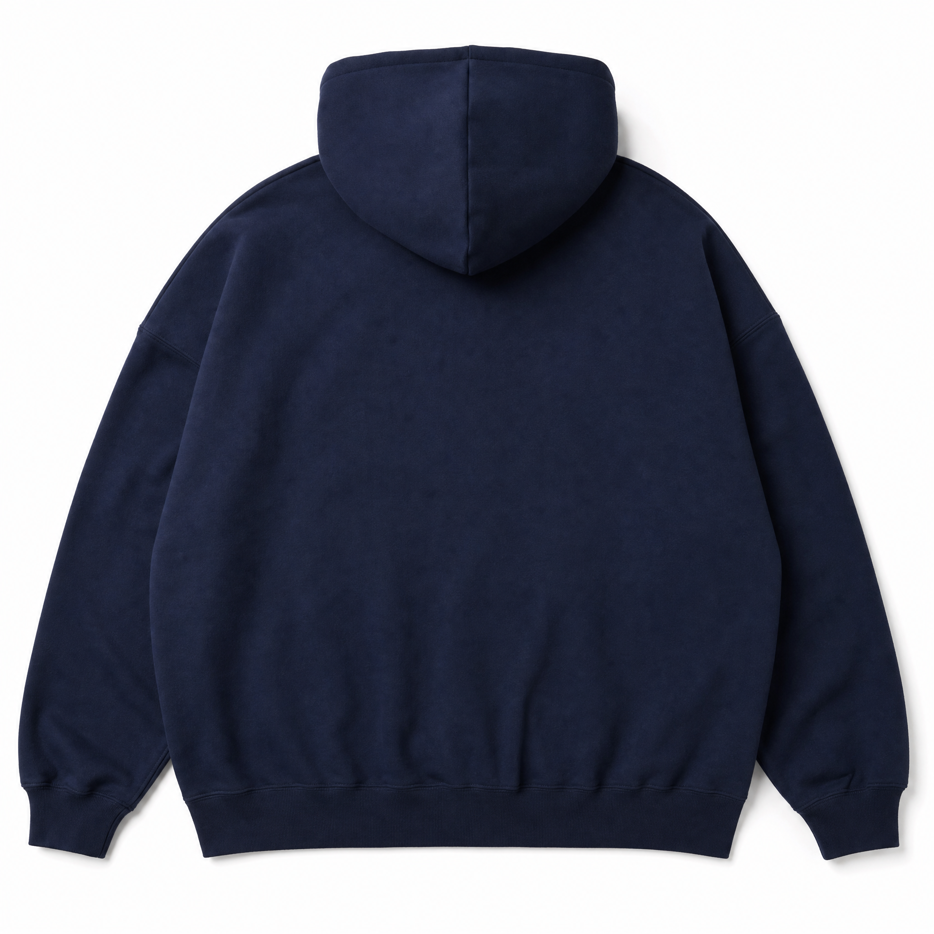 Oversized Pullover Hoodie — Navy Blue