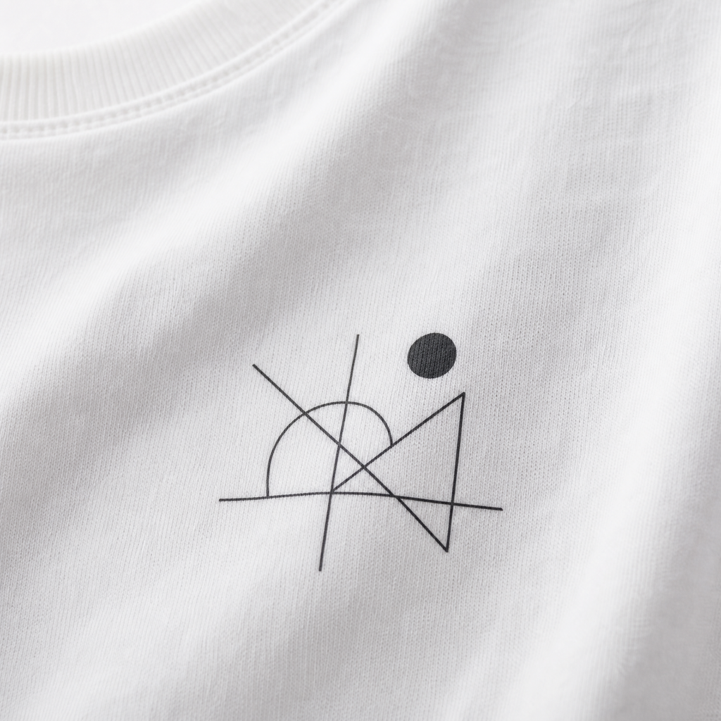 Graphic Print Crew Neck T-Shirt — White