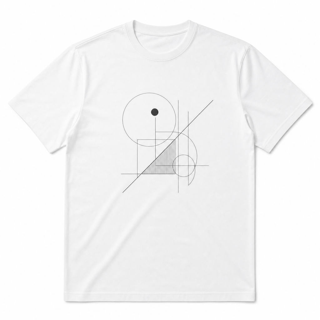 Graphic Print Crew Neck T-Shirt — White